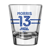 Seattle Sounders 2oz Jordan Morris Shot Glass - Logo Brands - Flyclothing LLC