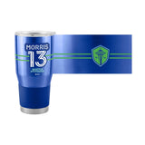 Seattle Sounders 30oz Jordan Morris Stainless Steel Tumbler - Logo Brands - Flyclothing LLC