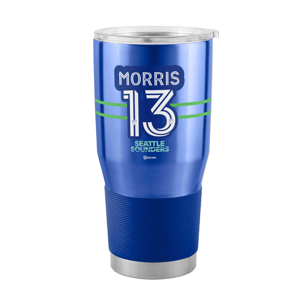Seattle Sounders 30oz Jordan Morris Stainless Steel Tumbler - Logo Brands - Flyclothing LLC