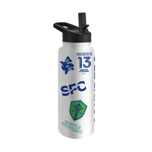 Seattle Sounders 34oz Jordan Morris Quencher Bottle - Logo Brands - Flyclothing LLC