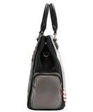 Nicole Lee USA Eco-Leather Handbag with Side Pockets - Trendsi - Flyclothing LLC