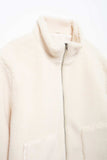Turtleneck Zip Up Long Sleeve Plush Jacket - Trendsi - Flyclothing LLC