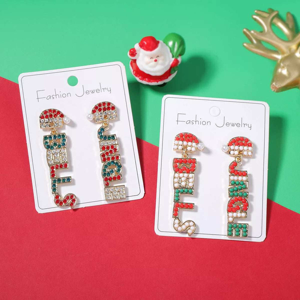 Christmas Jingle Bells Drop Earrings - Trendsi - Flyclothing LLC