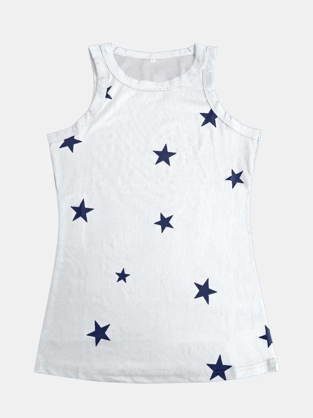 Full Size Star Round Neck Tank - Trendsi - Flyclothing LLC