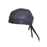 Mens Premium Leather Headwrap - Unik Just for Bikers - Flyclothing LLC