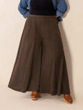 Plus Size Wide Leg Pants with Pockets - Trendsi - Flyclothing LLC