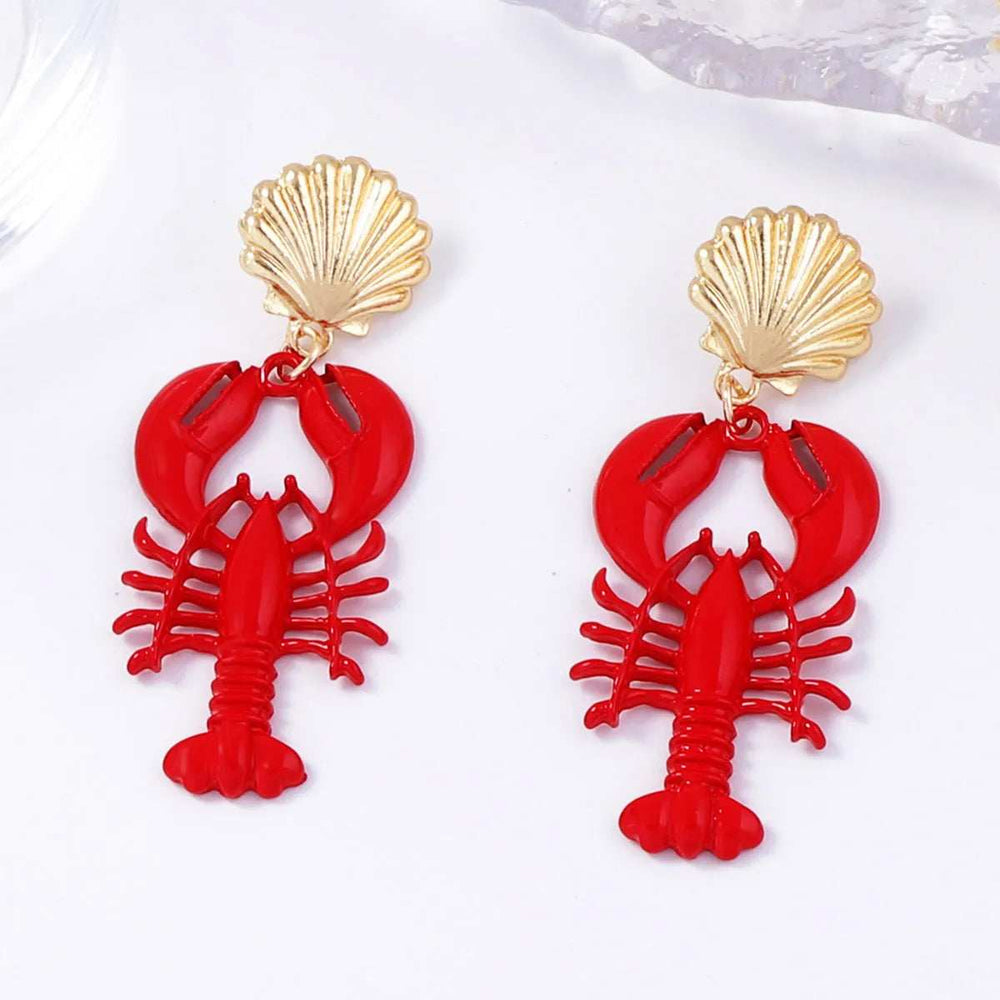 18K Gold-Plated Stainless Steel Drop Earrings - Trendsi - Flyclothing LLC