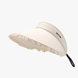 Frill Adjustable Ice Silk Sun Hat - Trendsi - Flyclothing LLC