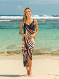 Printed Spaghetti Strap Cover Up - Trendsi - Flyclothing LLC