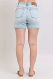Judy Blue Full Size 2 Button Denim Shorts with Pockets Plus Size - Trendsi - Flyclothing LLC