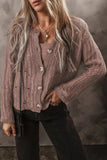 Button Up Long Sleeve Cardigan - Trendsi - Flyclothing LLC