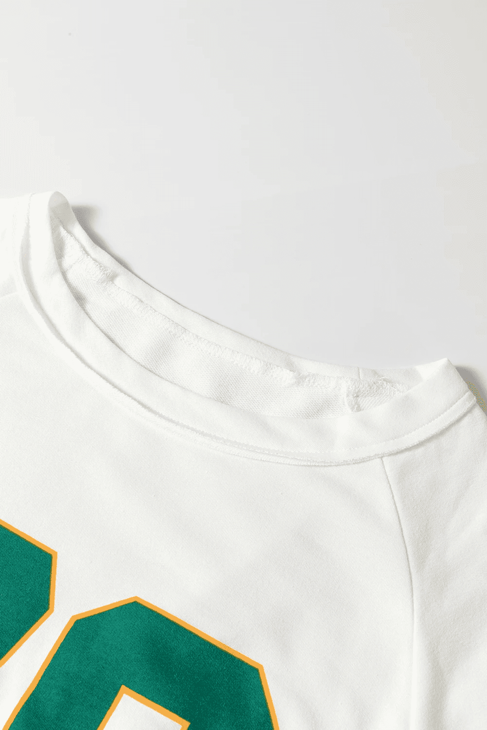 Number 76 Round Neck Long Sleeve Top - Trendsi - Flyclothing LLC