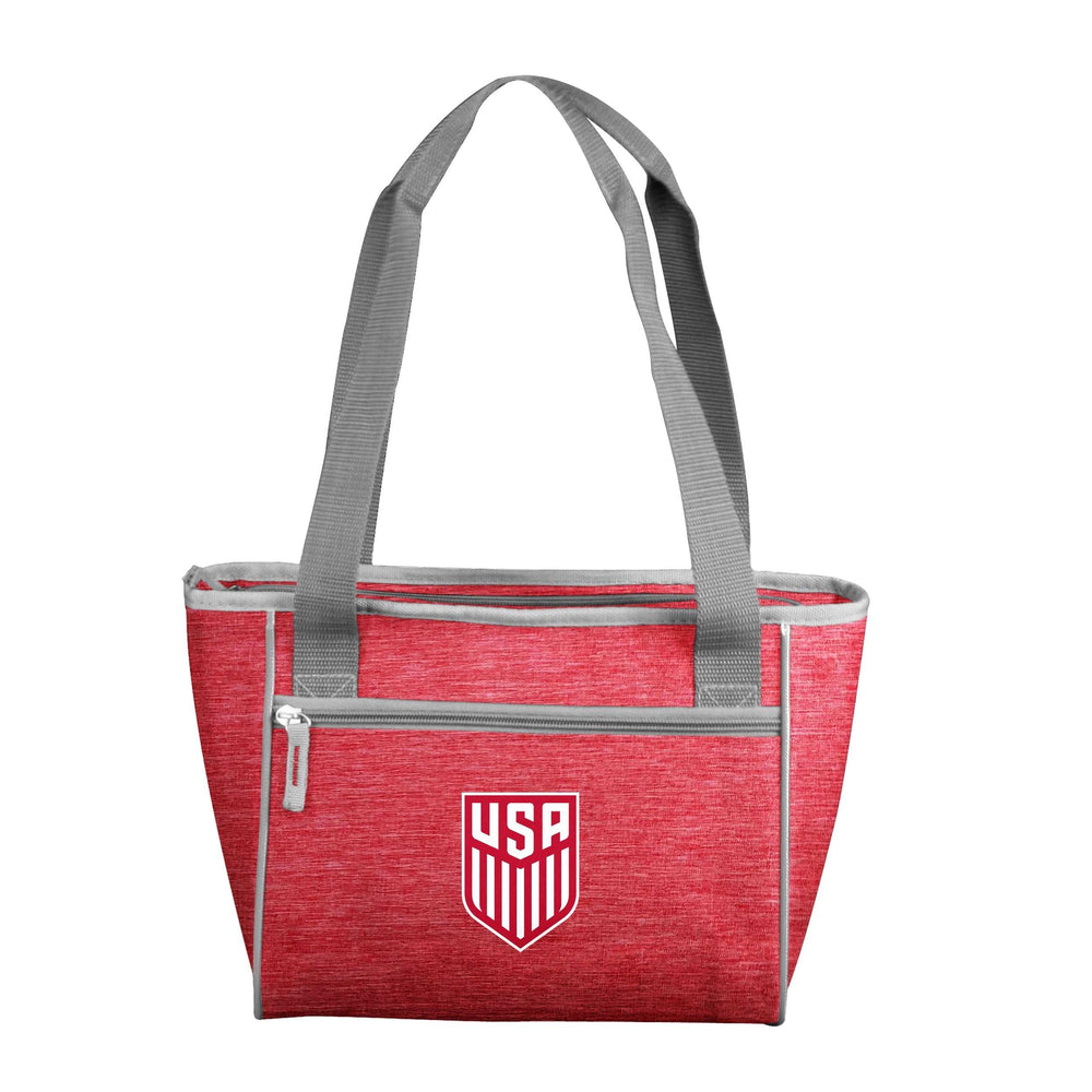 USSF Crosshatch 16 Can Cooler Tote - Logo Brands - Flyclothing LLC