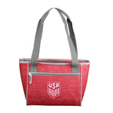 USSF Crosshatch 16 Can Cooler Tote - Logo Brands - Flyclothing LLC