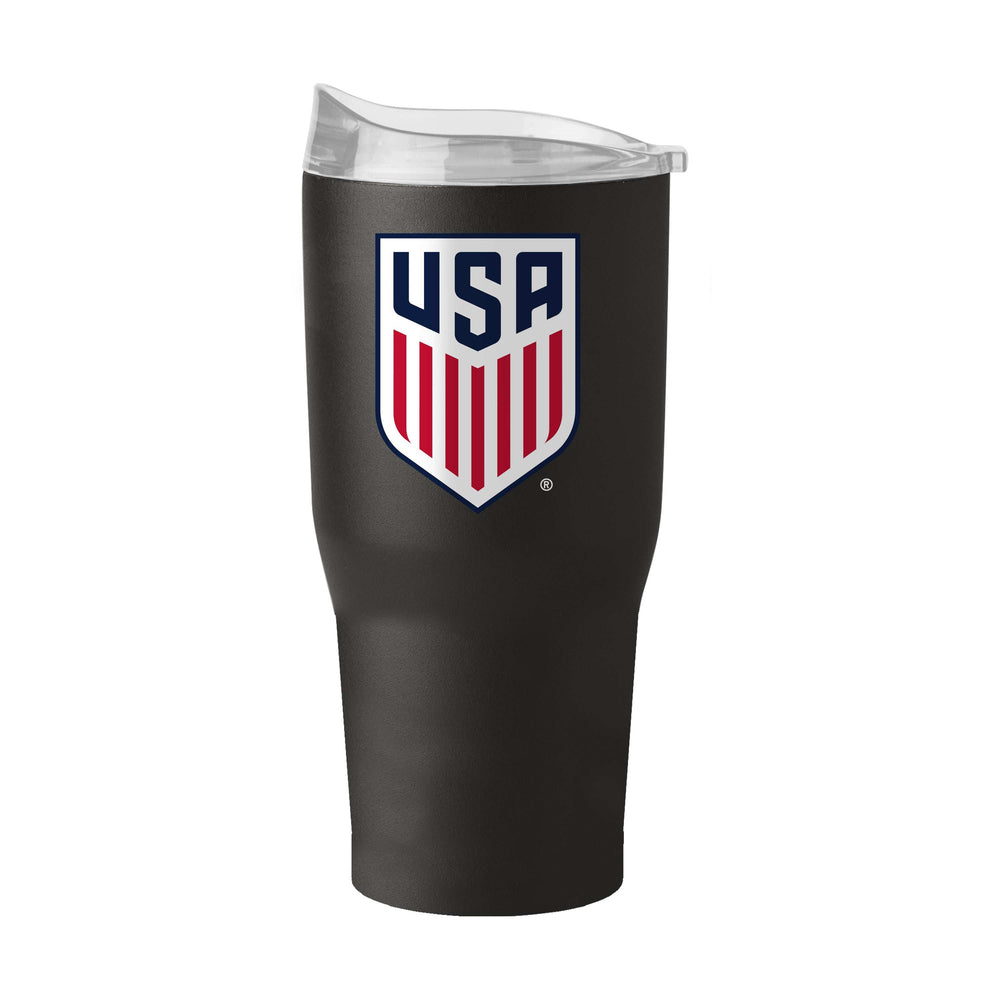 USSF 30oz Swagger Black Powder Coat Tumbler - Logo Brands - Flyclothing LLC