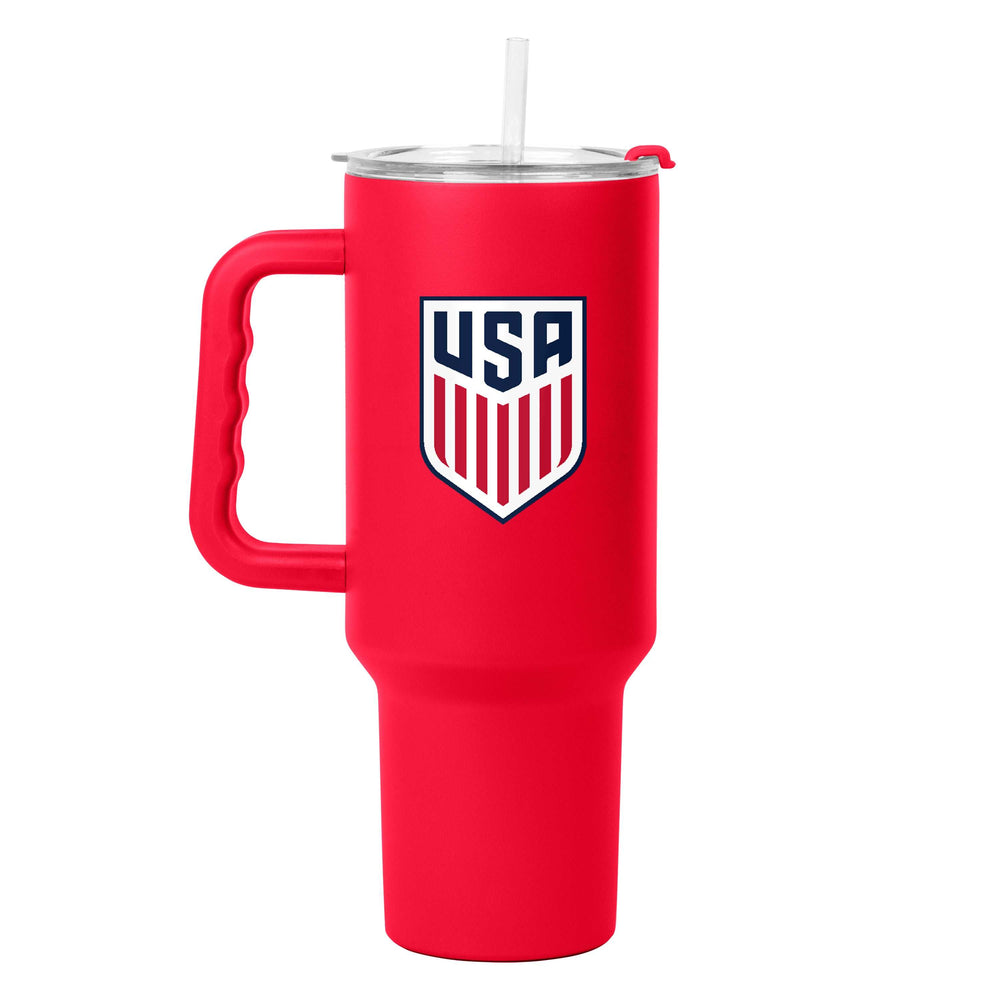 U.S. Mens Soccer 40oz Flipside Powder Coat Tumbler - Logo Brands - Flyclothing LLC