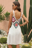 Geometric V-Neck Spaghetti Strap Cover Up Dress - Trendsi - Flyclothing LLC