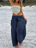 Full Size Drawstring Pants with Pockets Plus Size - Trendsi - Flyclothing LLC