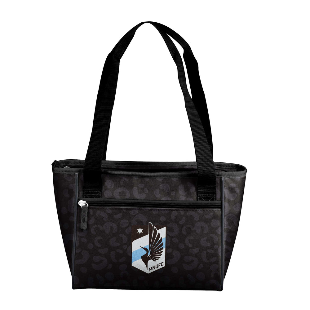 Minnesota United Leopard Print 16 Can Cooler Tote - Logo Brands - Flyclothing LLC