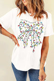 Full Size Bow Round Neck Short Sleeve T-Shirt - Trendsi - Flyclothing LLC