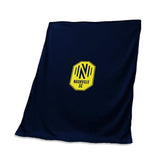 Nashville SC Navy Screened Sweatshirt Throw f/ Primary Logo - Logo Brands - Flyclothing LLC