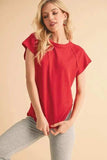 Aemi+Co Round Neck Short Sleeve T-Shirt - Trendsi - Flyclothing LLC