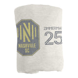 Nashville SC Walker Zimmerman Sublimated Sweatshirt Blanket - Logo Brands - Flyclothing LLC