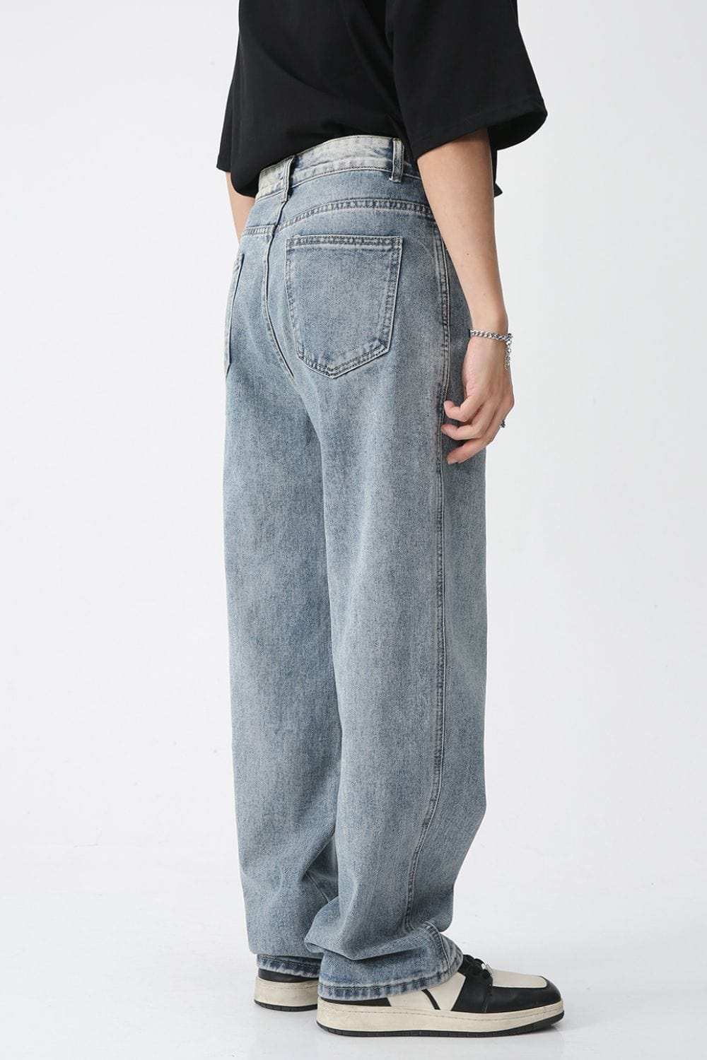 Wide Leg Jeans with Pockets - Trendsi - Flyclothing LLC