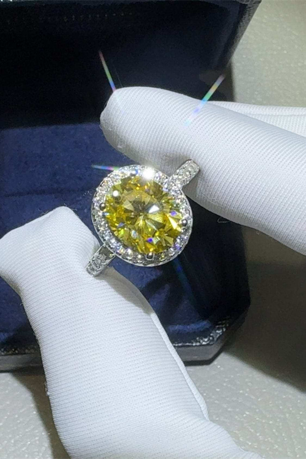 3 Carat Moissanite 925 Sterling Silver Ring - Trendsi - Flyclothing LLC