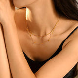 18K Gold-Plated Minimalist Necklace - Trendsi - Flyclothing LLC