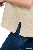 Zenana Oversized Crew Neck Sweater Vest - Trendsi - Flyclothing LLC