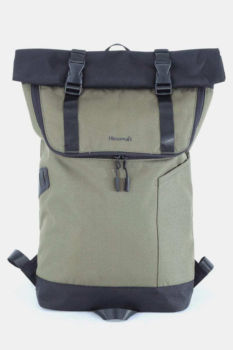 Himawari Contrast Waterproof Canvas Backpack Bag - Trendsi - Flyclothing LLC
