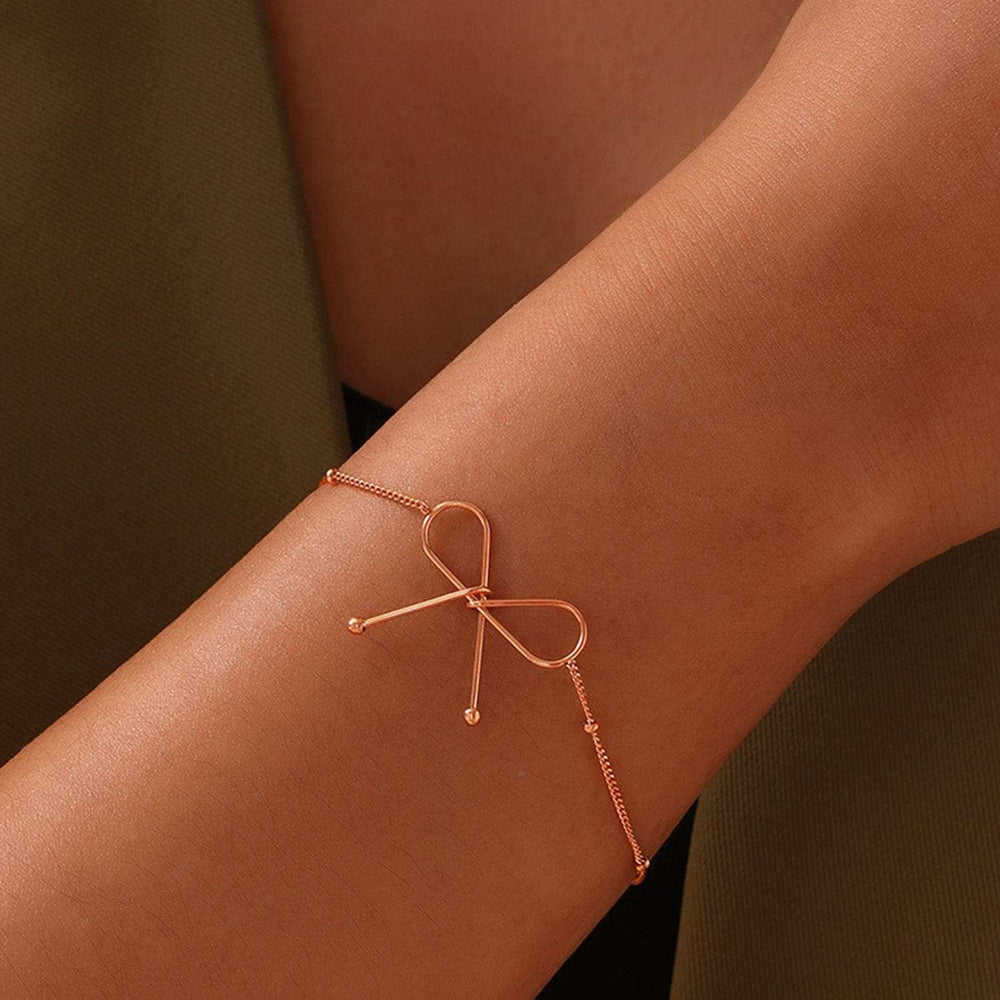 Titanium Steel Bow Bracelet - Trendsi - Flyclothing LLC