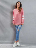 Full Size Striped Round Neck Long Sleeve T-Shirt - Trendsi - Flyclothing LLC