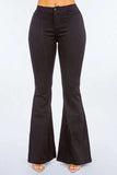 American Bazi High Waist Pull On Flare Jeans - Trendsi - Flyclothing LLC