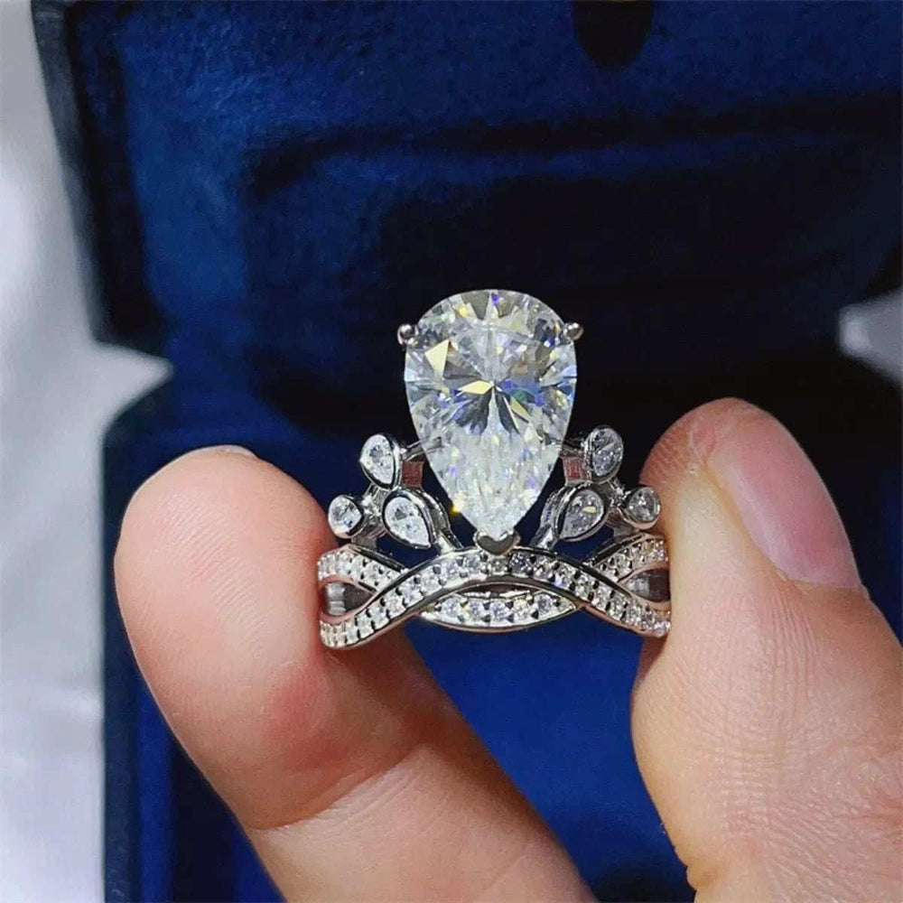 5 Carat Moissanite 925 Sterling Silver Ring - Trendsi - Flyclothing LLC