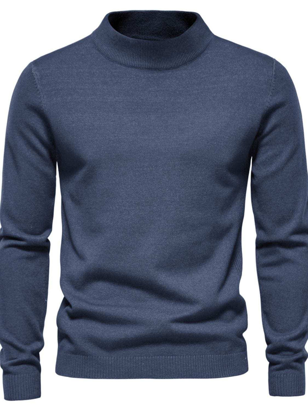 Men's Mock Neck Long Sleeve Sweater - Trendsi - Flyclothing LLC