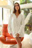 BiBi Waffle Thermal And Terry Mix Washed Zip Up Hoodie - Trendsi - Flyclothing LLC