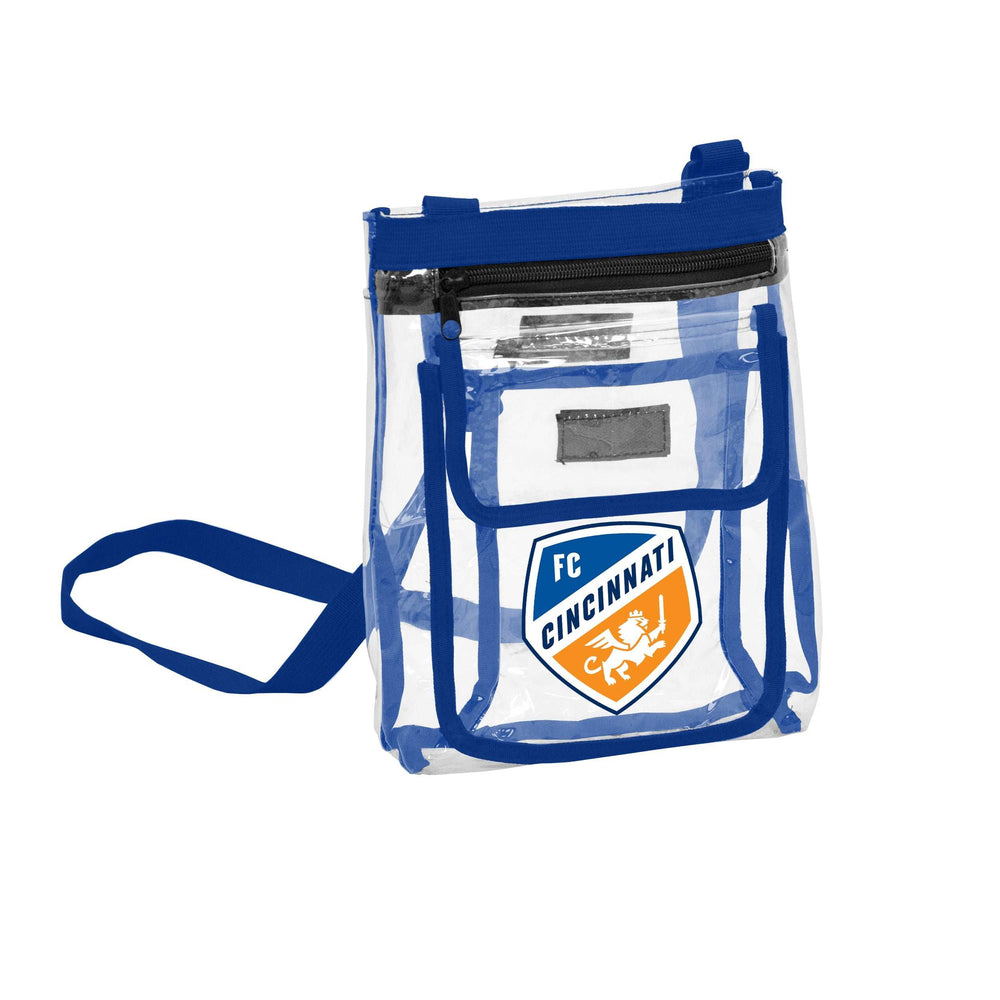 FC Cincinnati Royal Clear Crossbody f/ Primary Logo - Logo Brands - Flyclothing LLC
