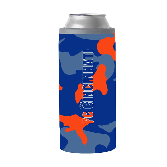 FC Cincinnati 12oz Camo Slim Can Coolie - Logo Brands - Flyclothing LLC