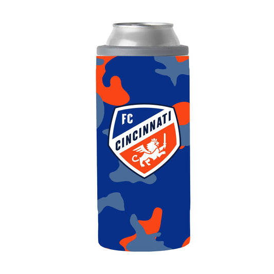 FC Cincinnati 12oz Camo Slim Can Coolie - Logo Brands - Flyclothing LLC