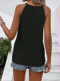 Openwork Grecian Neck Tank - Trendsi - Flyclothing LLC