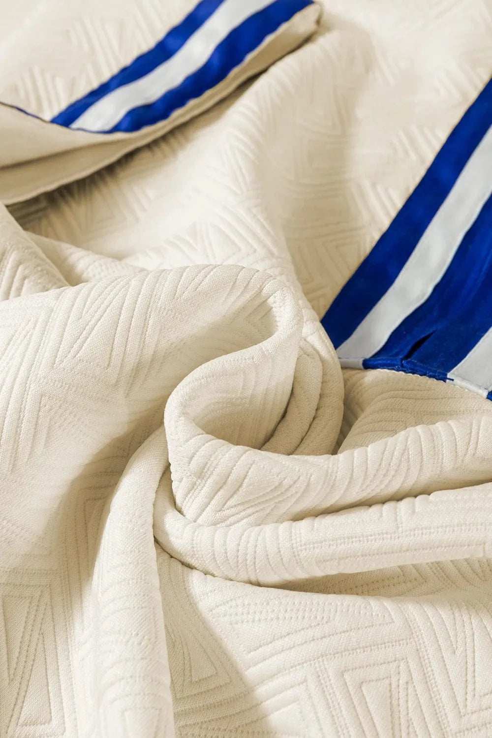 Striped Trim Textured Quarter Zipper Short Sleeve Top - Trendsi - Flyclothing LLC