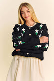 Davi & Dani Floral Pattern Button Down Cardigan - Trendsi - Flyclothing LLC