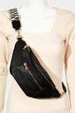 Fame PU Leather Crossbody Bag with Removable Strap - Trendsi - Flyclothing LLC