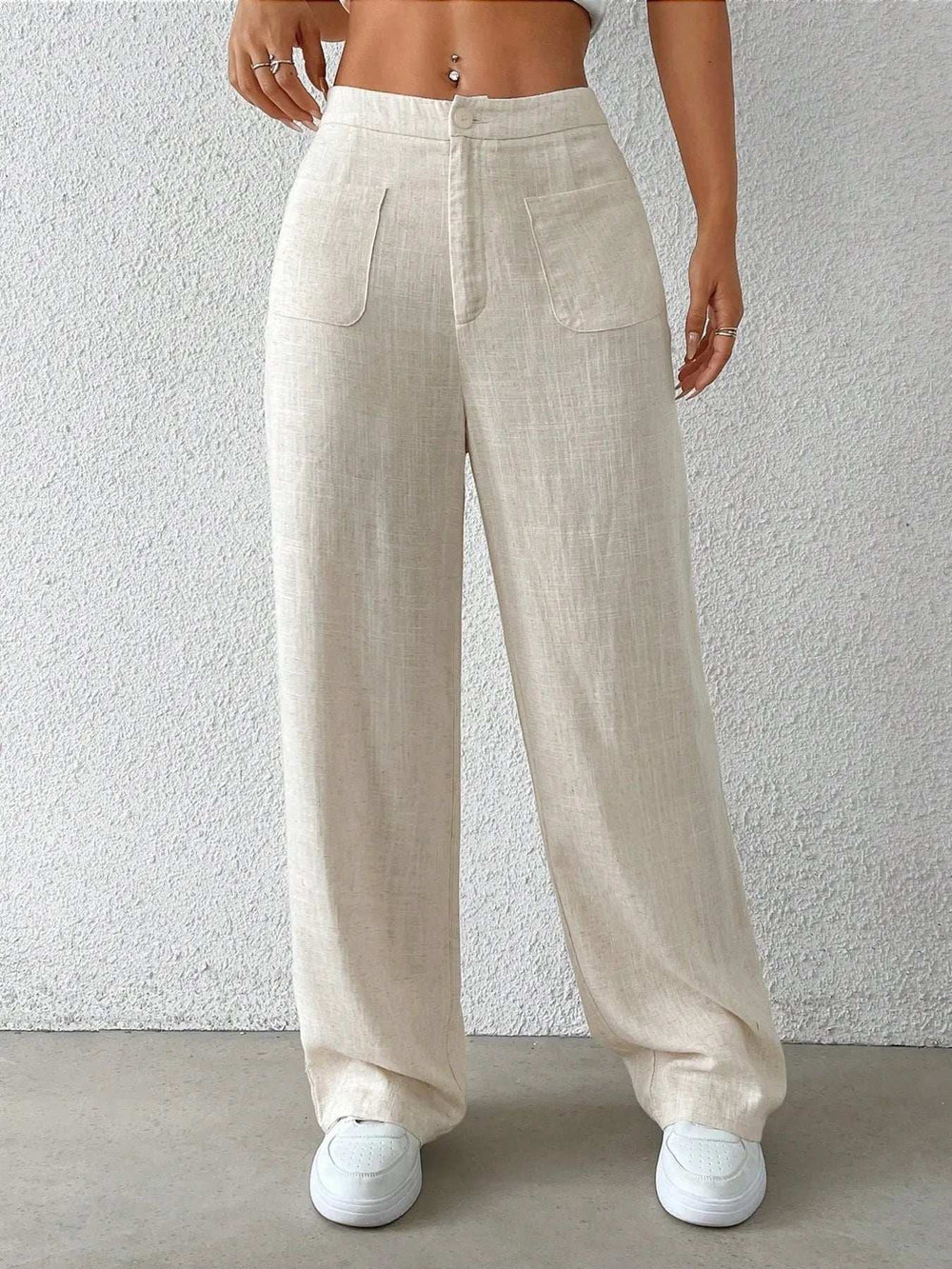 Wide-Leg Pants - Trendsi - Flyclothing LLC