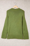 V-Neck Dropped Shoulder Sweater - Trendsi - Flyclothing LLC