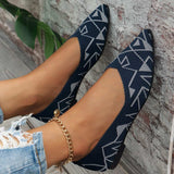 Point Toe Mesh Flat Slip-Ons - Trendsi - Flyclothing LLC