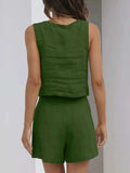 Square Neck Tank and Shorts Set - Trendsi - Flyclothing LLC