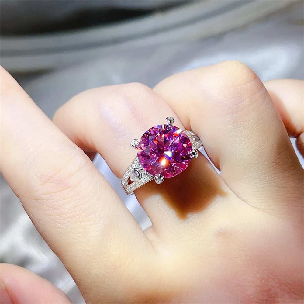 5 Carat Moissanite 925 Sterling Silver Ring - Trendsi - Flyclothing LLC